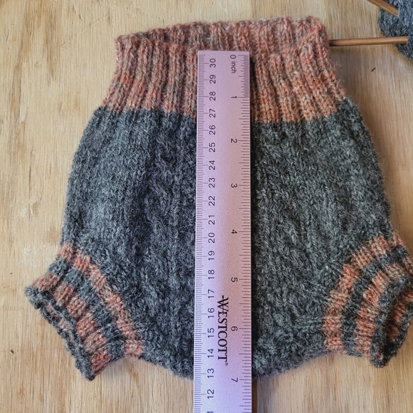 Wool Baby Knitted Bloomers Soaker Diaper Cover size 0-3 - Picture 3 of 6